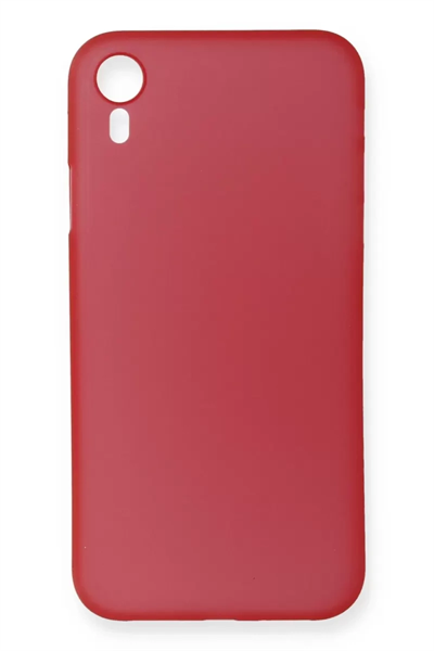 Apple iPhone XR Kılıf PP Ultra İnce Kapak - Kırmızı