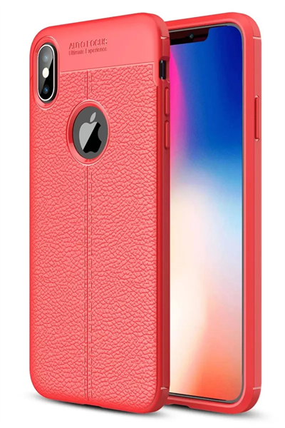 Apple iPhone XS Max Kılıf Auto Focus Kapak - Kırmızı
