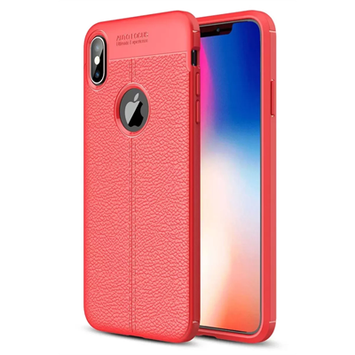 Apple iPhone XS Max Kılıf Auto Focus Kapak - Kırmızı
