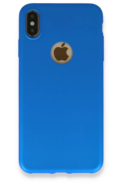 Apple iPhone XS Max Kılıf First Silikon - Mavi