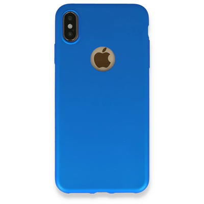 Apple iPhone XS Max Kılıf First Silikon - Mavi