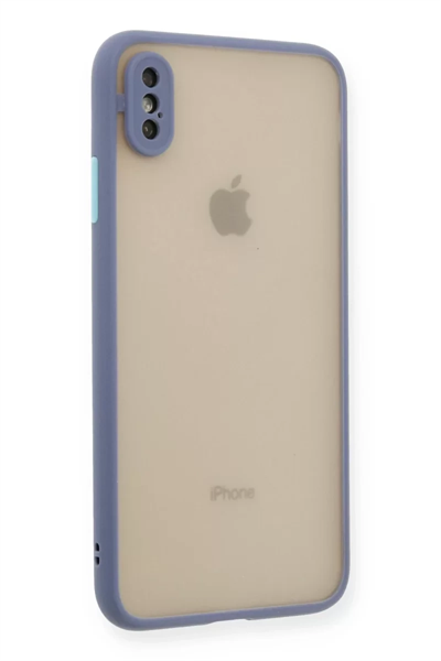 Apple iPhone XS Max Kılıf Montreal Silikon Kapak - Gri
