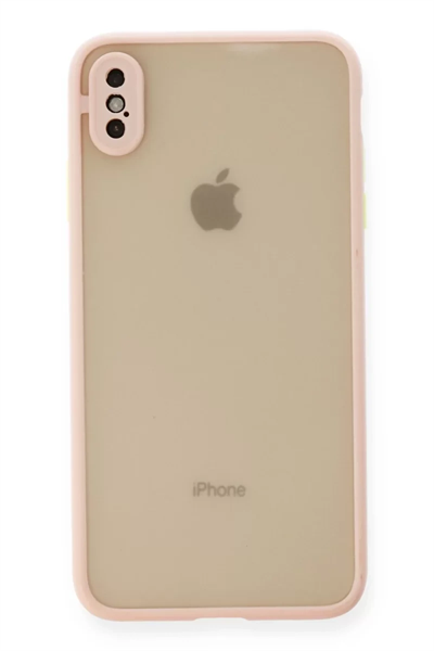 Apple iPhone XS Max Kılıf Montreal Silikon Kapak - Pembe