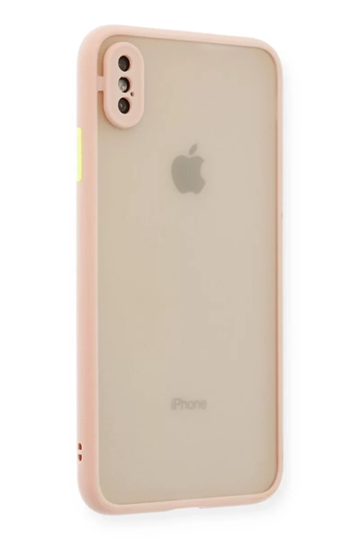 Apple iPhone XS Max Kılıf Montreal Silikon Kapak - Pembe
