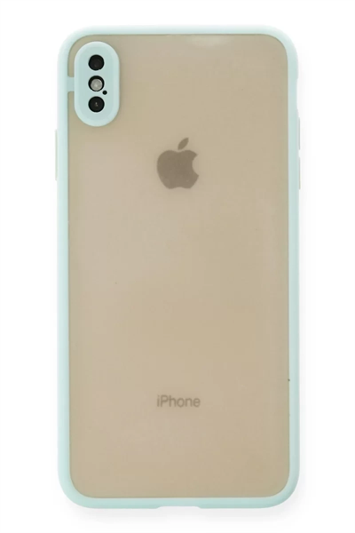 Apple iPhone XS Max Kılıf Montreal Silikon Kapak - Turkuaz