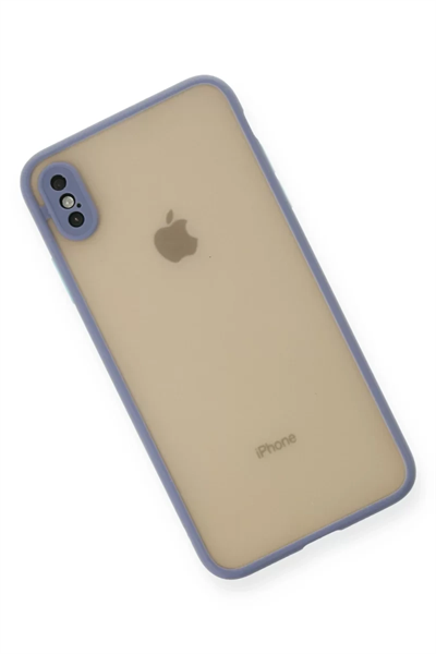 Apple iPhone XS Max Kılıf Montreal Silikon Kapak - Gri