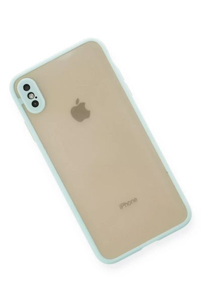 Apple iPhone XS Max Kılıf Montreal Silikon Kapak - Turkuaz