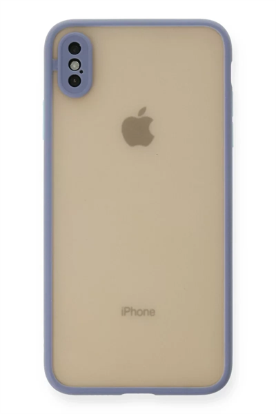 Apple iPhone XS Max Kılıf Montreal Silikon Kapak - Gri