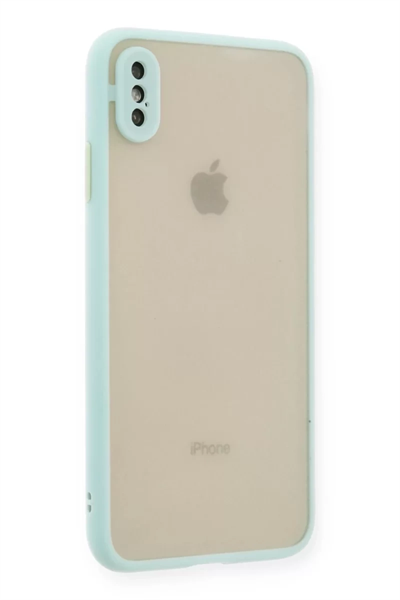 Apple iPhone XS Max Kılıf Montreal Silikon Kapak - Turkuaz