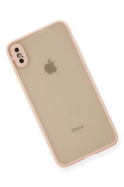 Apple iPhone XS Max Kılıf Montreal Silikon Kapak - Pembe