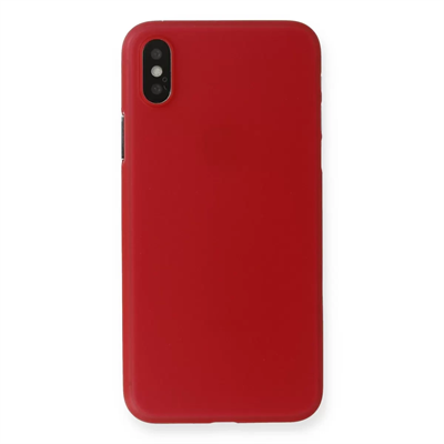 Apple iPhone XS Max Kılıf PP Ultra İnce Kapak - Kırmızı