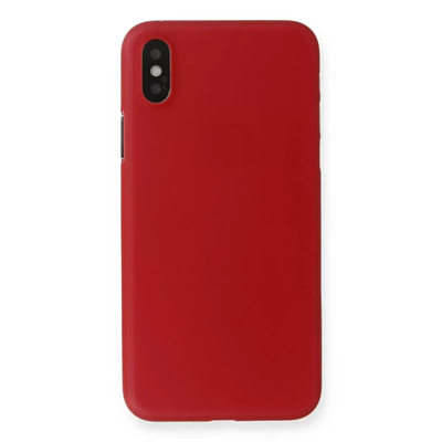 Apple iPhone XS Max Kılıf PP Ultra İnce Kapak - Kırmızı