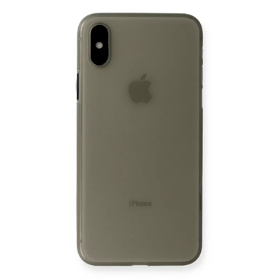 Apple iPhone XS Max Kılıf PP Ultra İnce Kapak - Gri