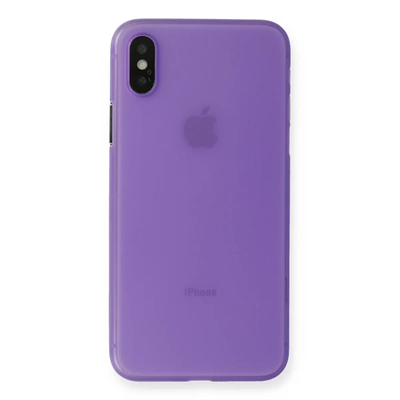 Apple iPhone XS Max Kılıf PP Ultra İnce Kapak - Mor