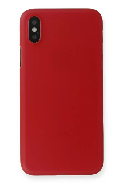 Apple iPhone XS Max Kılıf PP Ultra İnce Kapak - Kırmızı