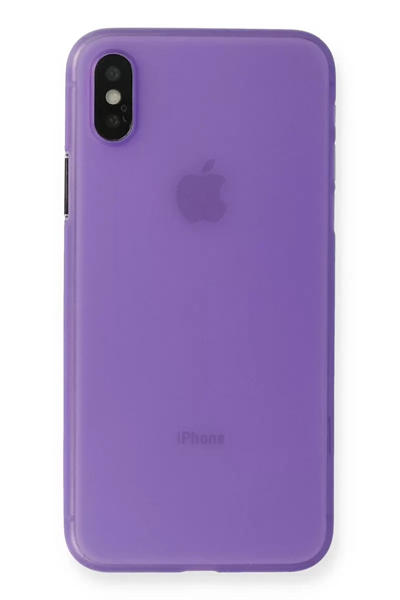 Apple iPhone XS Max Kılıf PP Ultra İnce Kapak - Mor