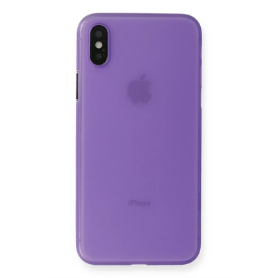 Apple iPhone XS Max Kılıf PP Ultra İnce Kapak - Mor