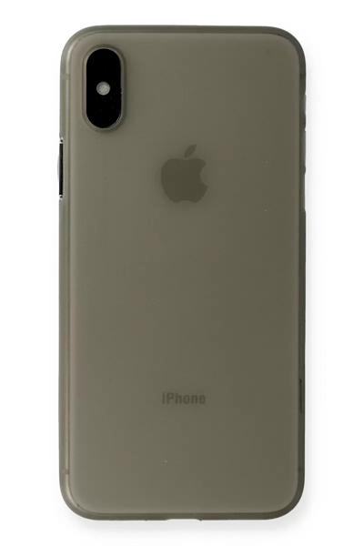 Apple iPhone XS Max Kılıf PP Ultra İnce Kapak - Gri