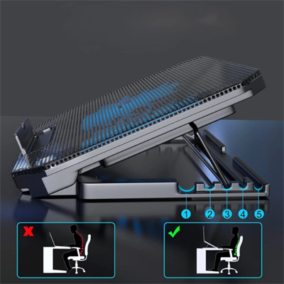 Ayarlanabilir Yükseklik Kademeli Laptop Soğutucu Fan