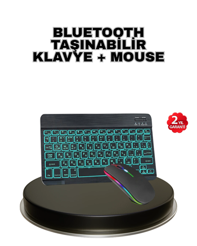 Aydınlatmalı Türkçe Q RGB Klavye Sessiz ve Dayanıklı Tuş Takımı