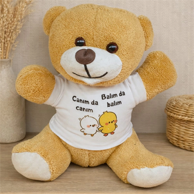 Canım da Canım Balım da Balım Tişörtlü Peluş Ayıcık