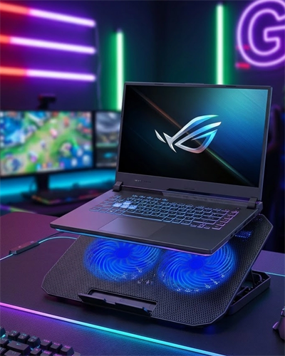 Çift Fanlı Laptop Soğutucu Stand 17 İnç Uyumlu 8 Kademeli Ayarlı USB Girişli