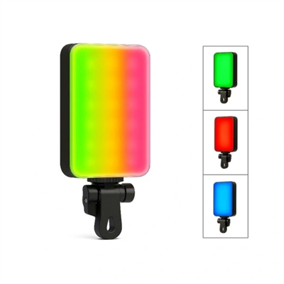 Clip-Fill Taşınabilir Mini RGB Led Selfie Işığı