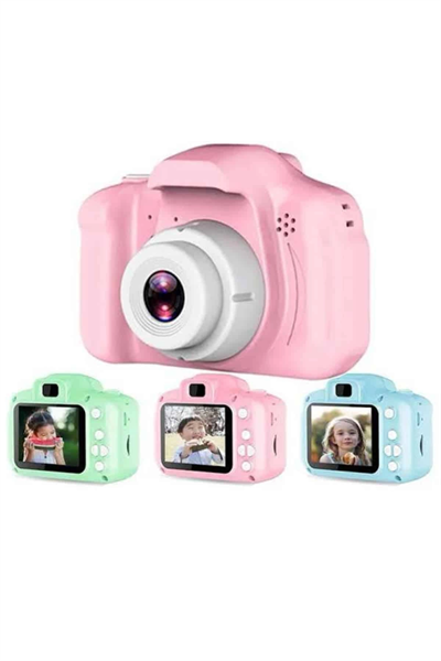 Çocuklara Özel Fotoğraf Ve Video Çeken Mini Çok Renkli Fotoğraf Makinesi