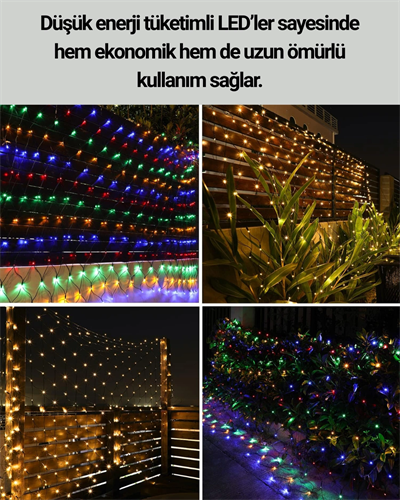 Dekoratif LED Çelenk Işık 8 Farklı Aydınlatma Modu