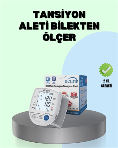 Dijital Bilek Tansiyon Aleti Çift Güç Kaynaklı HD Ekranlı