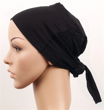 Dikişsiz Bağlamalı Tesettür Bone - Bağlamalı Bandana