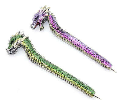 Dragonlu Polyester Tükenmez Kalem
