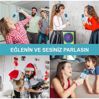 Eğlenceli Karaoke Mikrofonu - Çocuklar İçin