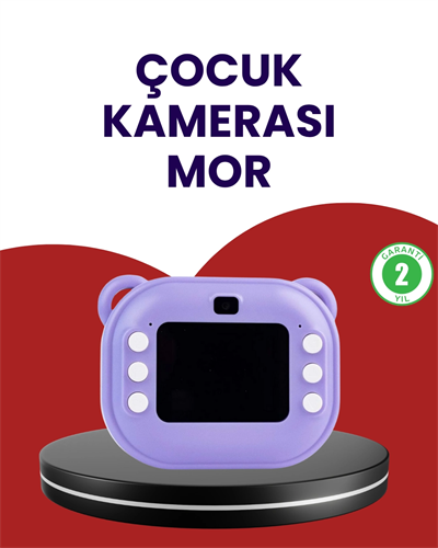 Eğlenceli Şipşak Çocuk Kamerası – Oyun, Müzik ve 18 Efektli Anında Baskı