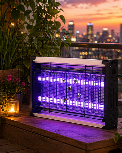 Ev Balkon Mutfak İçin Elektrikli Sinek Savar UV Işıklı Sessiz Lamba