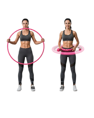 Evde Spor İçin Akıllı Hula Hoop Çemberi Bel İnceltici Mor