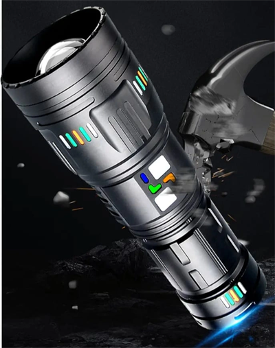 F.B.I Pro F-3002 Alüminyum TG LED Gece Şeritli Type-C Şarjlı El Feneri