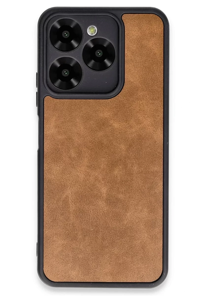 General Mobile Era 50 Kılıf Aras Deri Kapak - Taba