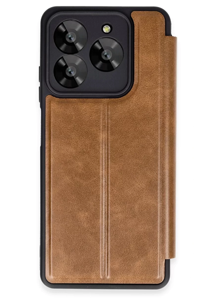 General Mobile Era 50 Kılıf Flip Cover - Taba