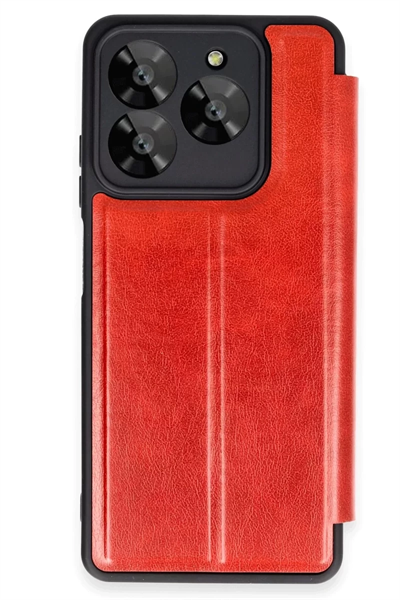 General Mobile Era 50 Kılıf Flip Cover - Kırmızı