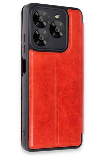 General Mobile Era 50 Kılıf Flip Cover - Kırmızı