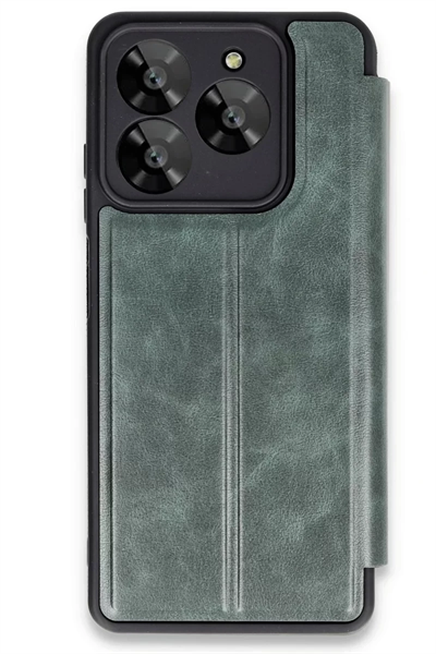 General Mobile Era 50 Kılıf Flip Cover - Koyu Yeşil