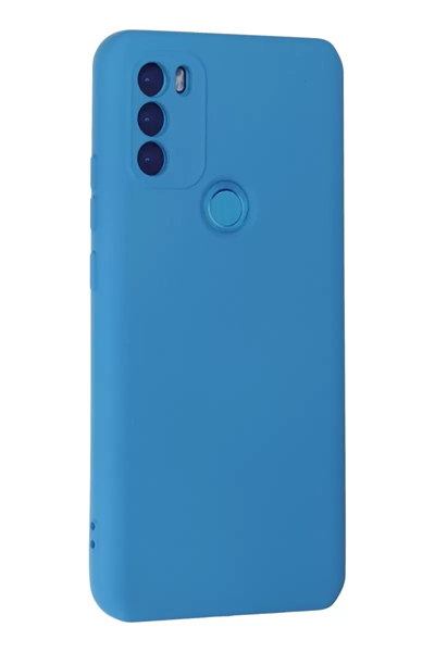 General Mobile GM 21 Plus Kılıf Nano içi Kadife Silikon - Mavi