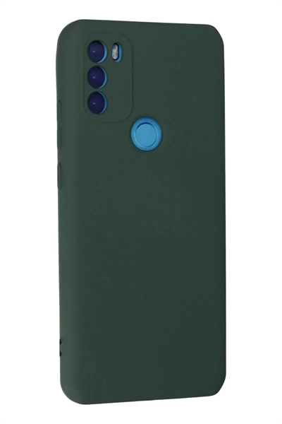 General Mobile GM 21 Plus Kılıf Nano içi Kadife Silikon - Koyu Yeşil