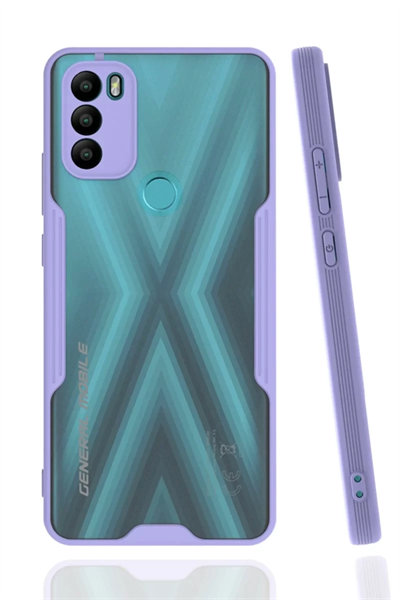 General Mobile GM 21 Plus Kılıf Platin Silikon - Lila