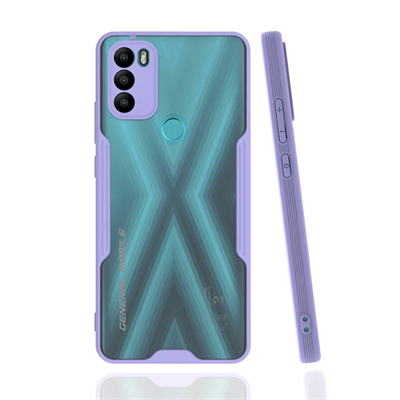 General Mobile GM 21 Plus Kılıf Platin Silikon - Lila