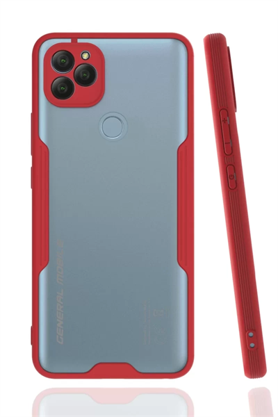 General Mobile GM 22 Kılıf Platin Silikon - Kırmızı