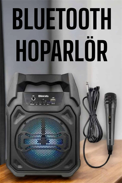 Güçlü ve Şarj Edilebilir Bluetooth Hoparlör 6.5 İnç