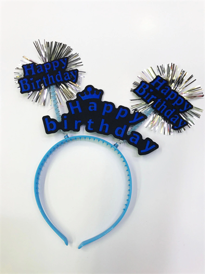 Happy Birthday Neon Renk Doğum Günü Tacı - 12 Adet