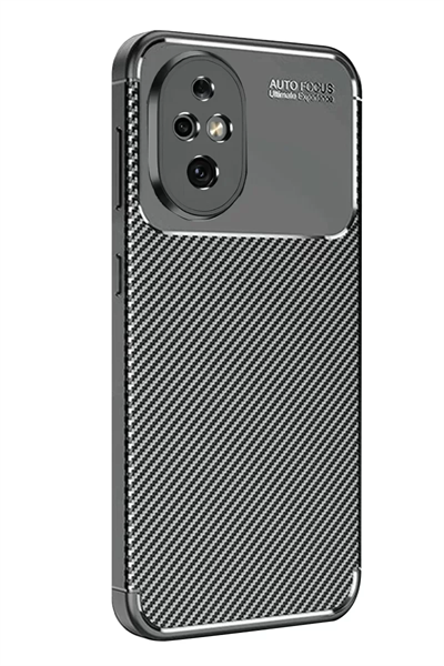 Honor 200 Kılıf Auto Focus Karbon Kapak - Siyah